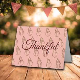 Thanksgiving Co Worker Office Staff Editable  Card