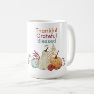 Thanksgiving Coffee mug – Thankful, Blessed
