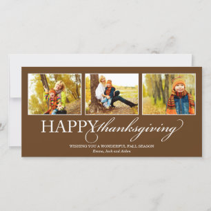 THANKSGIVING COLLAGE   HOLIDAY PHOTO CARD