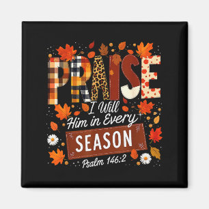 Thanksgiving Coquette Give Thanks To The Lord Fall Magnet