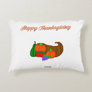Thanksgiving Cornucopia Accent Pillow