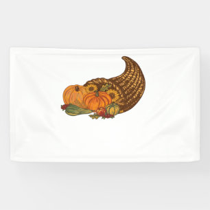 Thanksgiving Cornucopia Classic T-Shirt Banner
