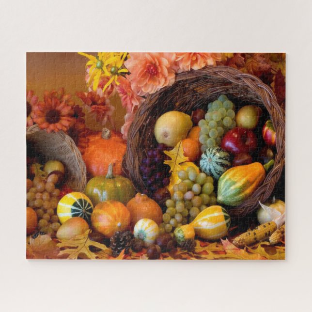 Thanksgiving Cornucopia Jigsaw Puzzle (Horizontal)