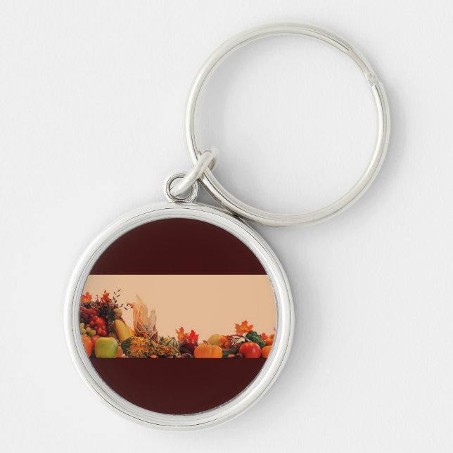Thanksgiving/Cornucopia Key Ring (Front)