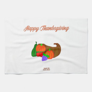 Thanksgiving Cornucopia Kitchen Towel