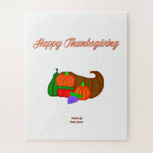 Thanksgiving Cornucopia Puzzle 16" X 20"