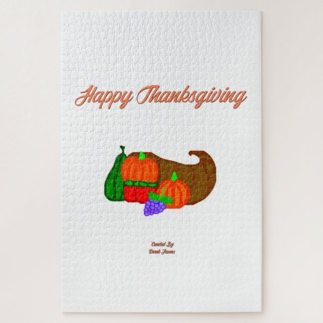 Thanksgiving Cornucopia Puzzle 20" X 30" (Vertical)