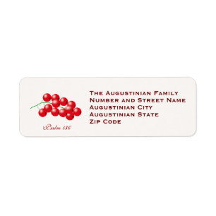 THANKSGIVING Cranberries Customised Return Address Label