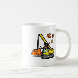 Thanksgiving Crane Turkey Construction Fall Toddle Coffee Mug