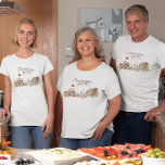 Thanksgiving Crew | Cute Family Reunion T-Shirt<br><div class="desc">Customise these cute autumn t-shirts with your last name for a family reunion or dinner gathering this Thanksgiving. Perfect for family photos, reunion parties, road trips and more. This collection is perfect for harvest-inspired Thanksgiving events and décor. Gather your family (biological or otherwise) 'round the table to celebrate this year's...</div>