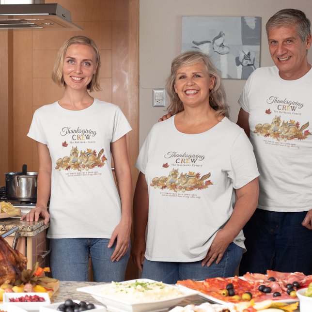 Thanksgiving Crew | Cute Family Reunion T-Shirt (Creator Uploaded)