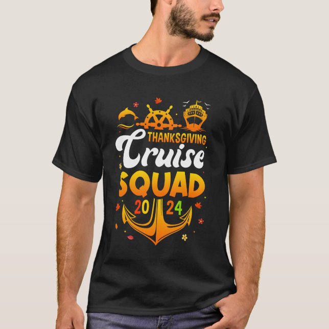 Thanksgiving Cruise Squad Matching Family Vacation T-Shirt (Front)