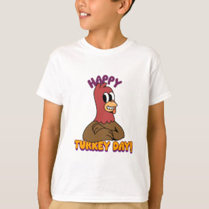 Thanksgiving Cute Happy Turkey T-Shirt