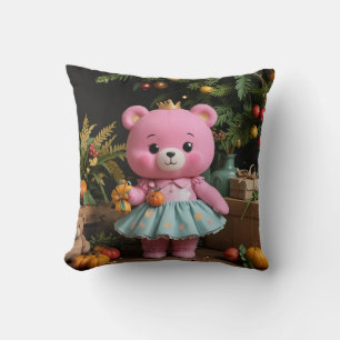 Thanksgiving cute teddy bear pillow