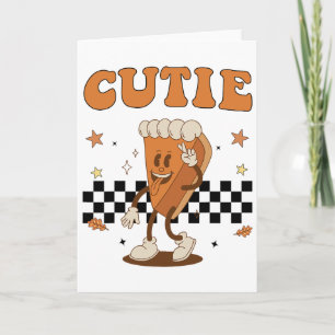 Thanksgiving Cutie Funny Toddler Boy Girl Kids Card