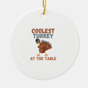 Thanksgiving Dabbing Turkey Coolest Turkey At The Ceramic Ornament