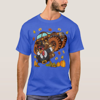 Thanksgiving Dabbing Turkey Monster Truck  T-Shirt