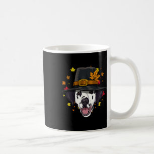 Thanksgiving Dalmatian Pilgrim Turkey Day Autumn F Coffee Mug