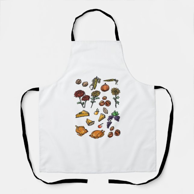 Thanksgiving day autumn attributes Classic T-Shirt Apron (Front)
