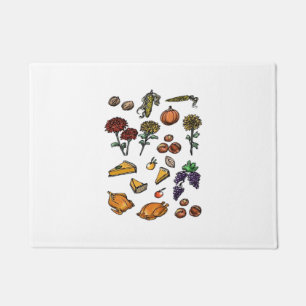 Thanksgiving day autumn attributes Classic T-Shirt Doormat