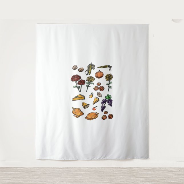 Thanksgiving day autumn attributes Classic T-Shirt Tapestry (Front)