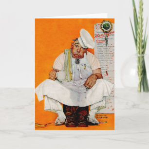 Thanksgiving Day Blues Holiday Card