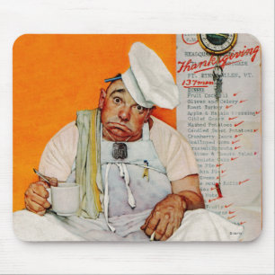 Thanksgiving Day Blues Mouse Pad