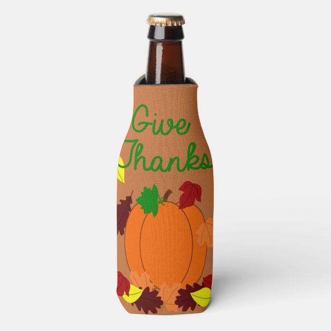 Thanksgiving Day Bottle Cooler (Bottle Front)