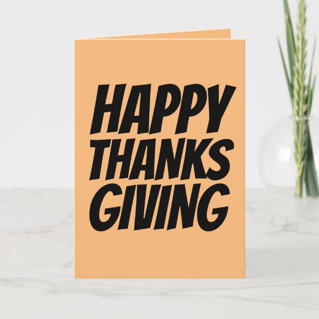 THANKSGIVING DAY CARDS, BE BLESSED CARD (Front)