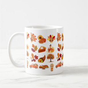 Thanksgiving Day Collage Coffee Mug
