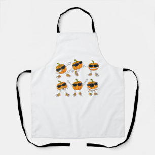 Thanksgiving Day Dancing Pumpkin Boys Girls Kids  Apron