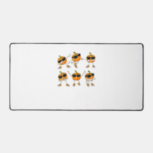 Thanksgiving Day Dancing Pumpkin Boys Girls Kids Desk Mat