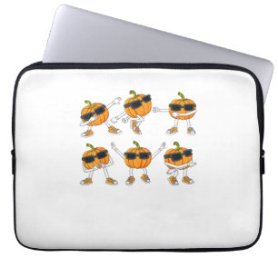 Thanksgiving Day Dancing Pumpkin Boys Girls Kids Laptop Sleeve