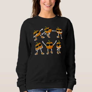 Thanksgiving Day Dancing Pumpkin Boys Girls Kids Sweatshirt
