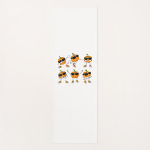 Thanksgiving Day Dancing Pumpkin Boys Girls Kids Yoga Mat