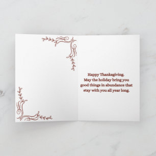 Thanksgiving Day Greeting Card