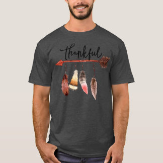 Thanksgiving Day Native American Thankful  T-Shirt