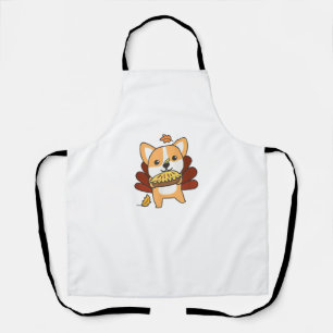 Thanksgiving Day Outfits Turkey Corgi With Applepi Apron