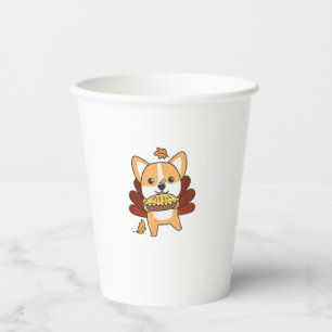 Thanksgiving Day Outfits Turkey Corgi With Applepi Paper Cups