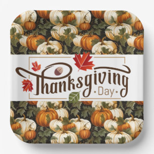 Thanksgiving Day Paper Plate