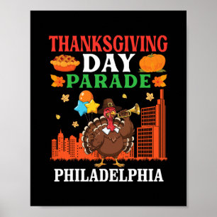 Thanksgiving Day Parade Turkey Celebration In Phil Poster