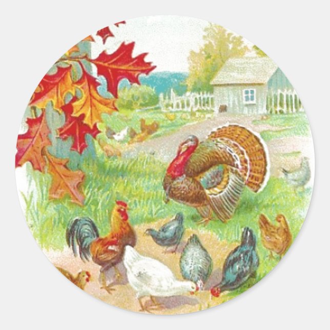 Thanksgiving Day Sticker (Front)