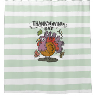 Thanksgiving Day- Turkey Shower Curtain