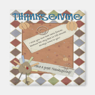 thanksgiving day wishes magnet