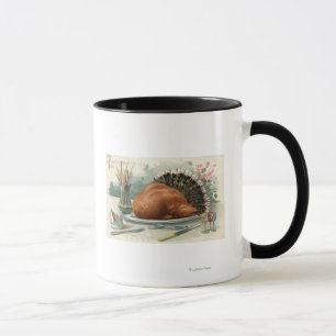 Thanksgiving DayA Dressed Turkey for Dinner Mug