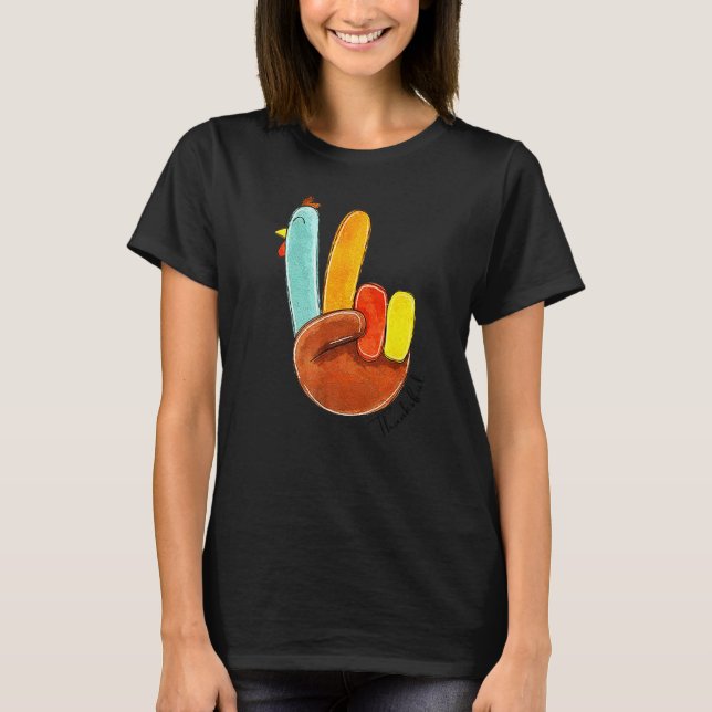 Thanksgiving Decorations Turkey Stuffing Thankful  T-Shirt (Front)