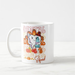 Thanksgiving Dental Squad Festive Dental Team  Coffee Mug