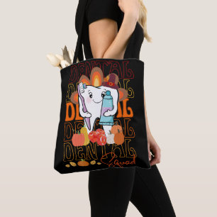 Thanksgiving Dental Squad Festive Dental Team Tote Bag