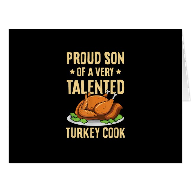 Thanksgiving Design for a Son of a Turkey Cook (Front Horizontal)
