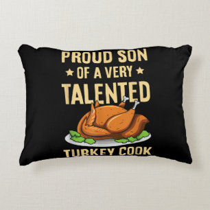Thanksgiving Design for a Son of a Turkey Cook Decorative Cushion